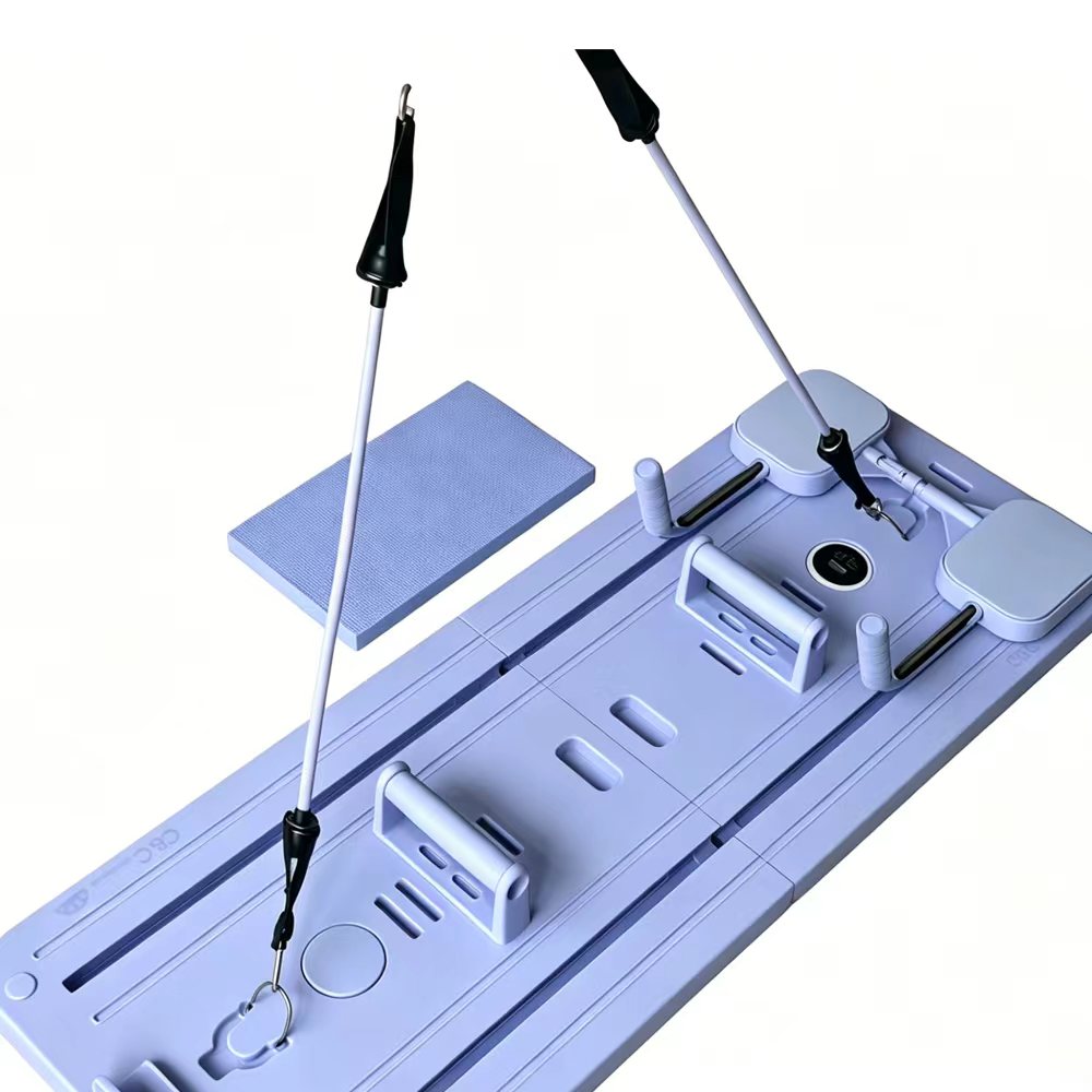 Capelli Sport - Ensemble de réformateur de Pilates, planche de réformateur de Pilates pliable et polyvalente pour la maison, 42" x 16" x 1,5" (L x l x H)