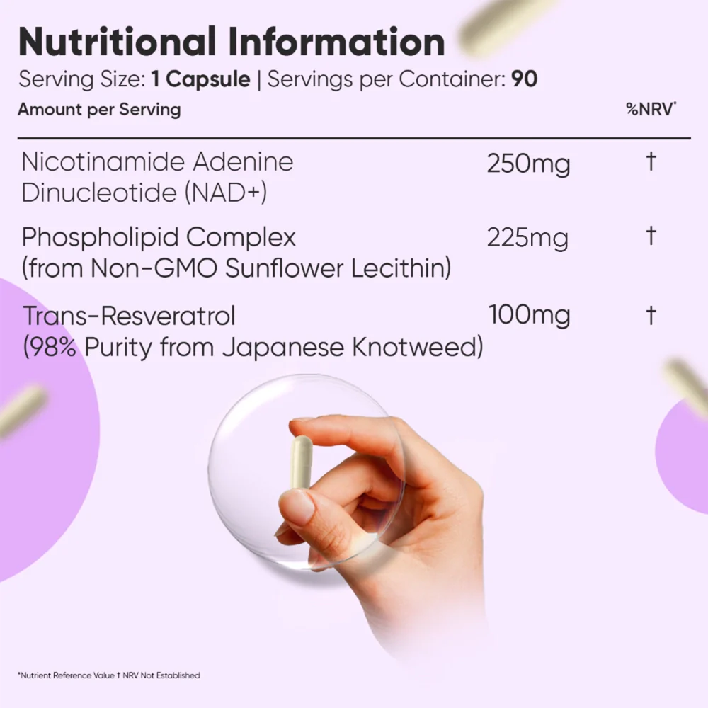 WeightWorld NAD+ liposomé avec resvératrol 600 mg - 90 gélules