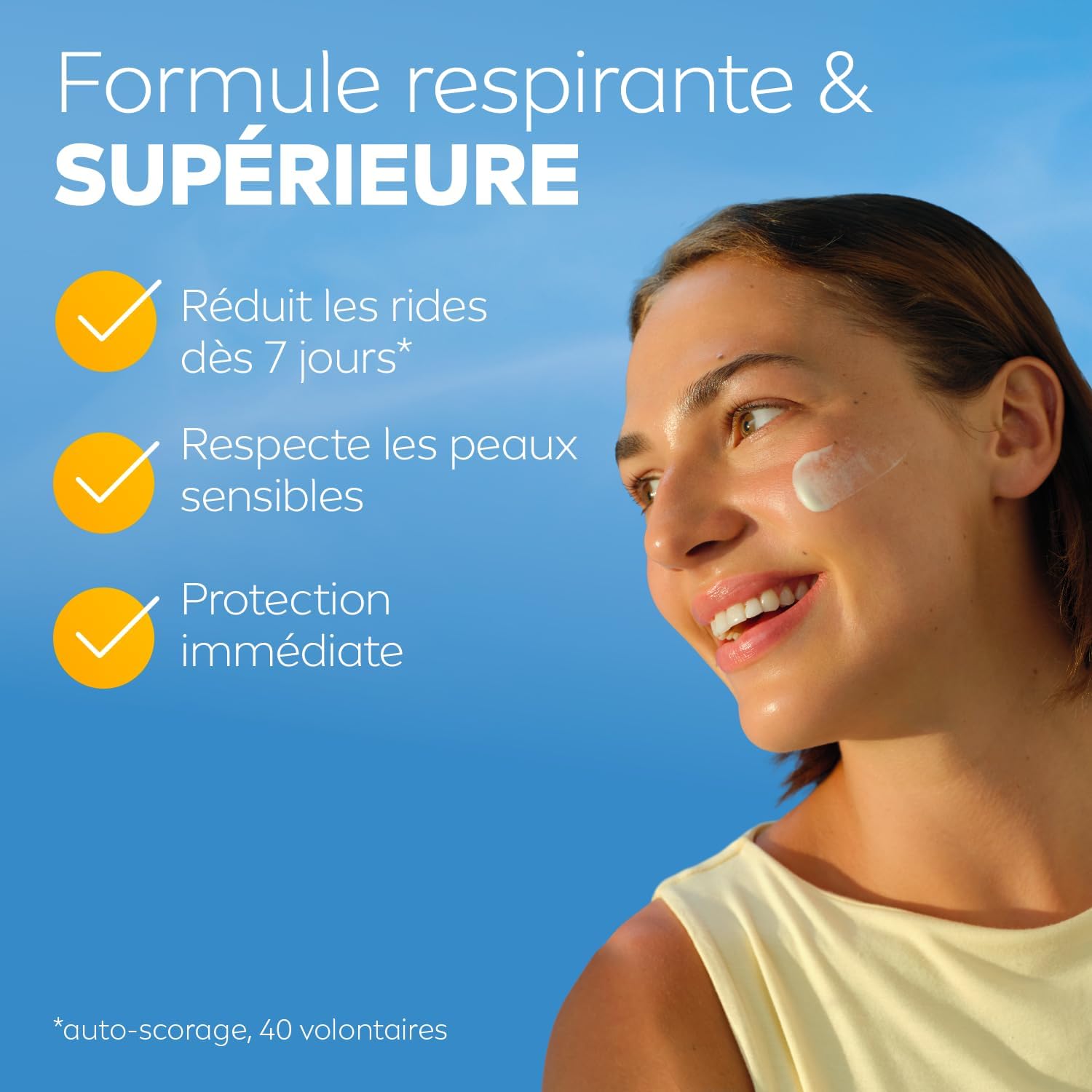 NIVEA SUN Crème solaire visage anti-âge Q10 SPF 50 - 40 ml