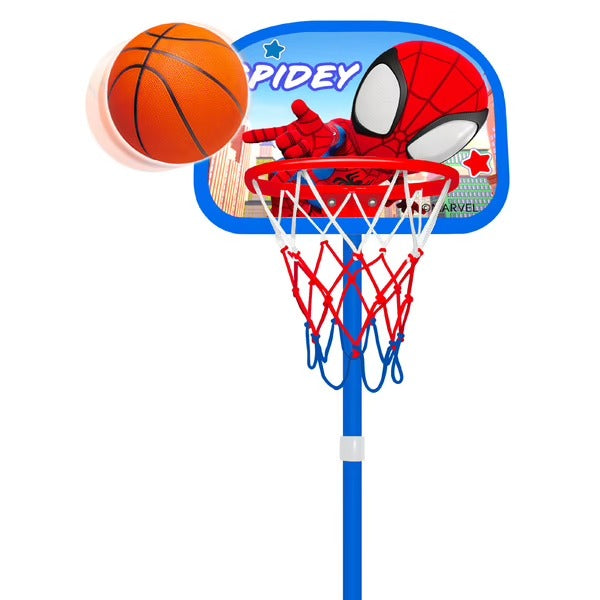 Marvel Panier de basket enfant SPIDEY sur pied ajustable de 122cm à 155 cm