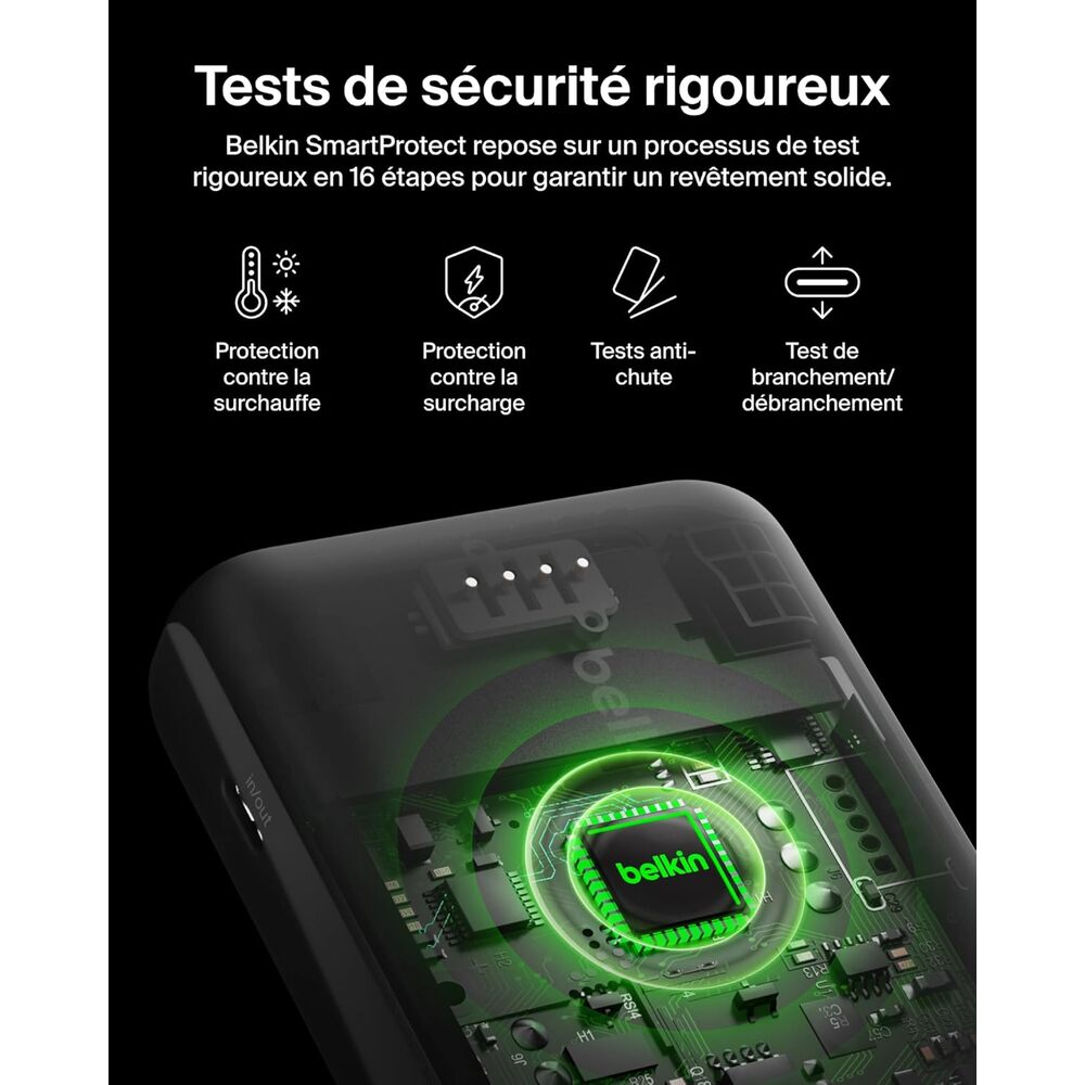Belkin BoostCharge Batterie externe USB-A/USB-C 15 W - Bleu