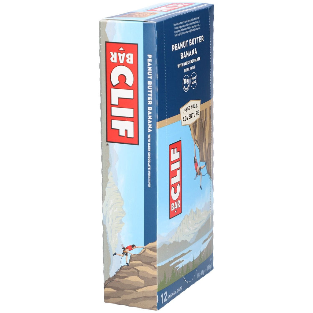 CLIF Bar Barre énergétique beurre de cacahuète banane, 12 x 68 g