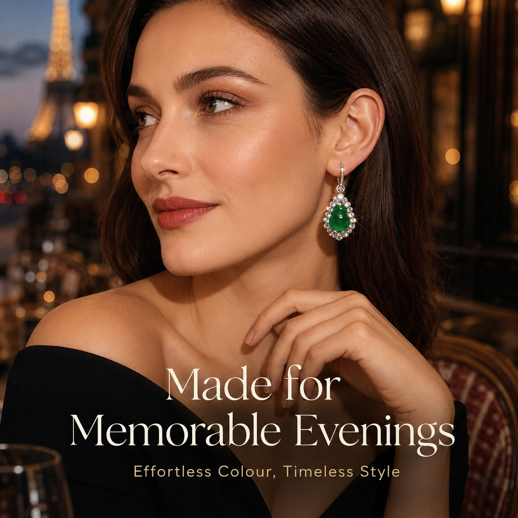VoxorAI Boucles d'oreilles à clous en calcédoine naturelle vert émeraude, pour toutes les saisons en chalcédoine naturelle