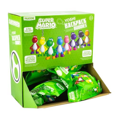 Super Mario Yoshi Porte-clés de Collection - 9 Modèles - Sachet Mystère - Un Modèle Aléatoire