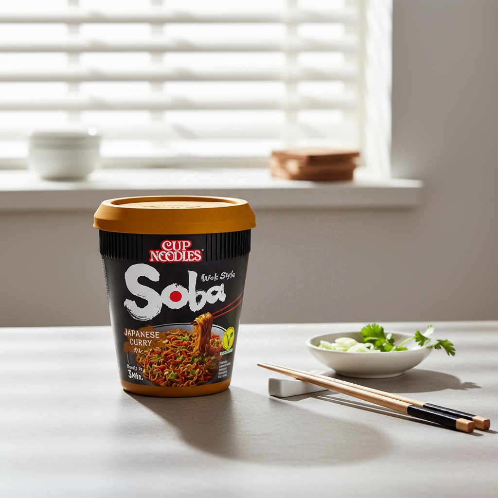 NISSIN Nouilles instantanées Soba saveur curry japonais 8 x 90 g