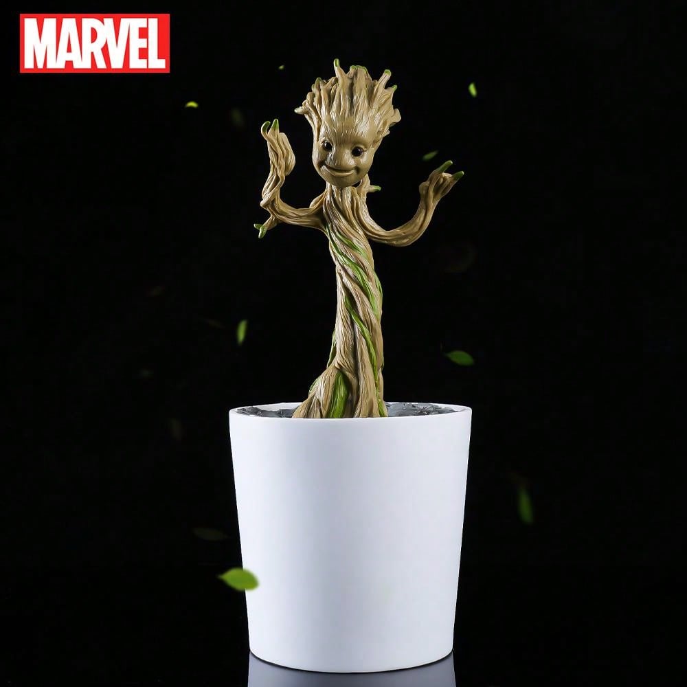 Tirelire Marvel Groot 3D Officiellement Licenciée en PVC Étanche et Antichoc – Figurine Décorative, Boîte à Monnaie, Organisateur de Bureau, Objet de Collection, Cadeau