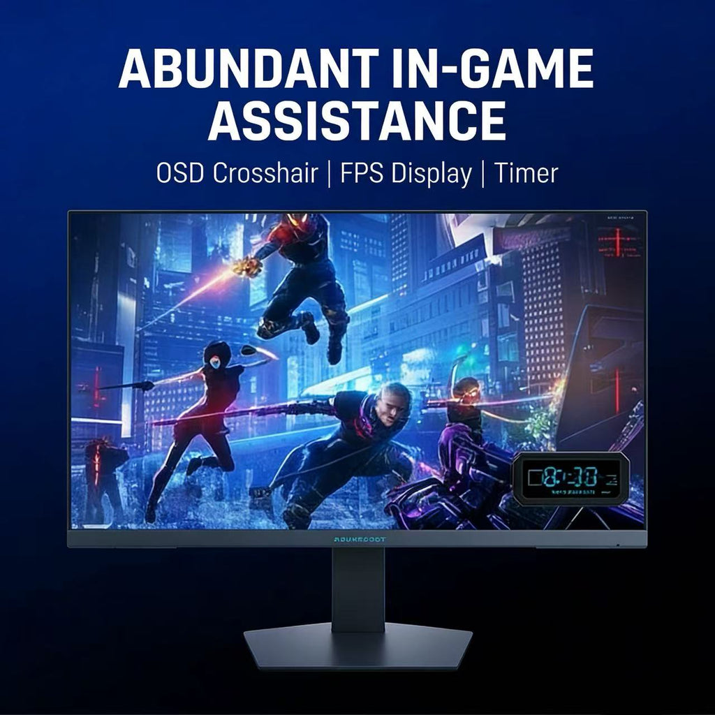 THUNDEROBOT Moniteur de jeu professionnel FHD 24,5 pouces 320 Hz, taux de rafraîchissement élevé, haute luminosité 450 nits, inclinable et pivotant CF25F300L