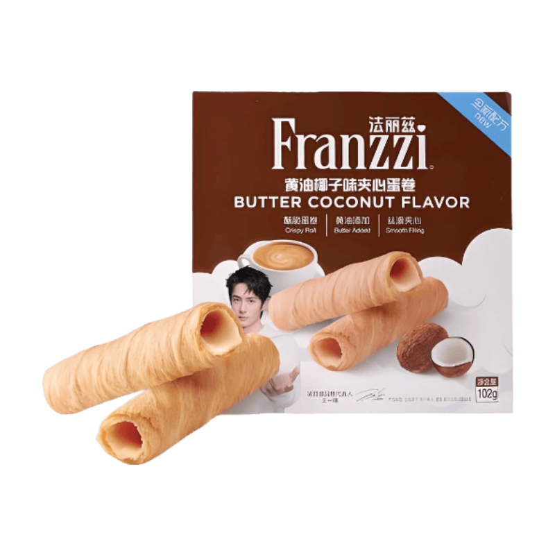 Franzzi Roulés fourrés saveur yaourt à la noix de coco 102g
