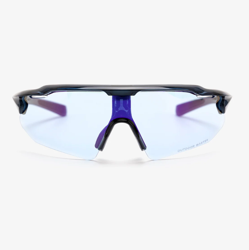 OutdoorMaster HAWK LT Lunettes de cyclisme photochromatiques et polarisées - Noir
