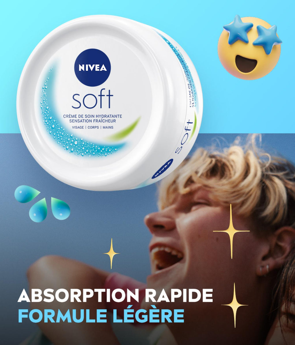 NIVEA Soft Crème Hydratante Pot 375ml