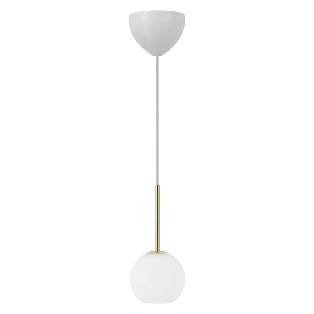 Suspension FRANCA 13 verre et métal laiton IP20 E14 - Nordlux, Intérieur