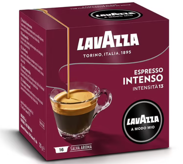 LAVAZZA Capsules Compatibles A Modo Mio Intenso 16 capsules