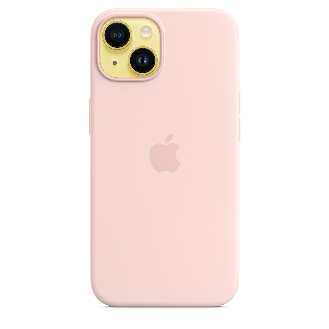 Apple coque en silicone avec MagSafe pour iPhone 14 - Rose craie