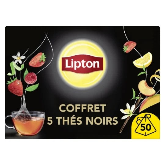 Lipton Coffret de thés parfumés, 50 sachets, 82 g