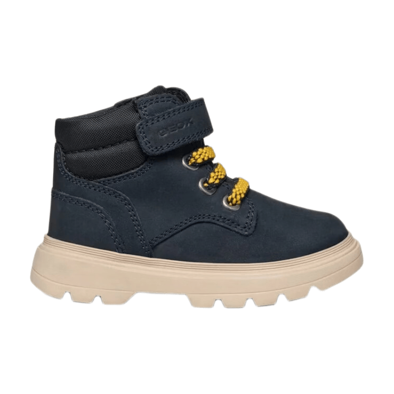 GEOX B Kiddartah Bottines Garçon Bleu marine/Noir