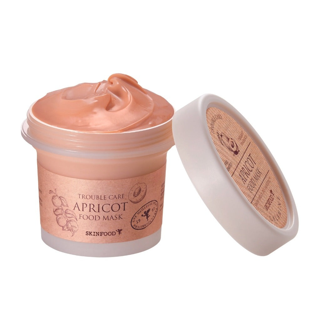 SKINFOOD Masque Alimentaire à l'Abricot Masque Nettoyant Apaisant & Purifiant pour les Pores 120 g