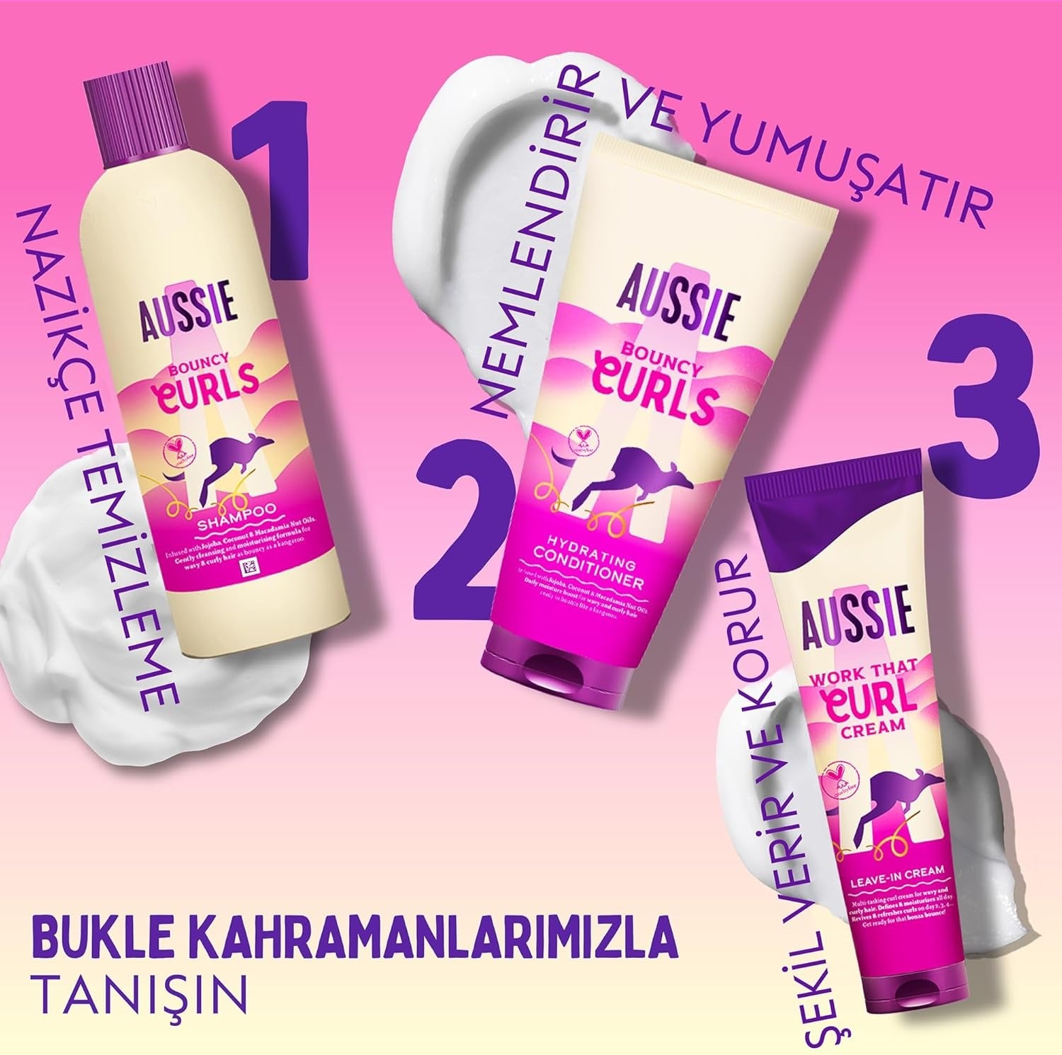 Aussie Bouncy Curls Après-shampooing Hydratant pour Cheveux Ondulés et Bouclés - 1000 ml