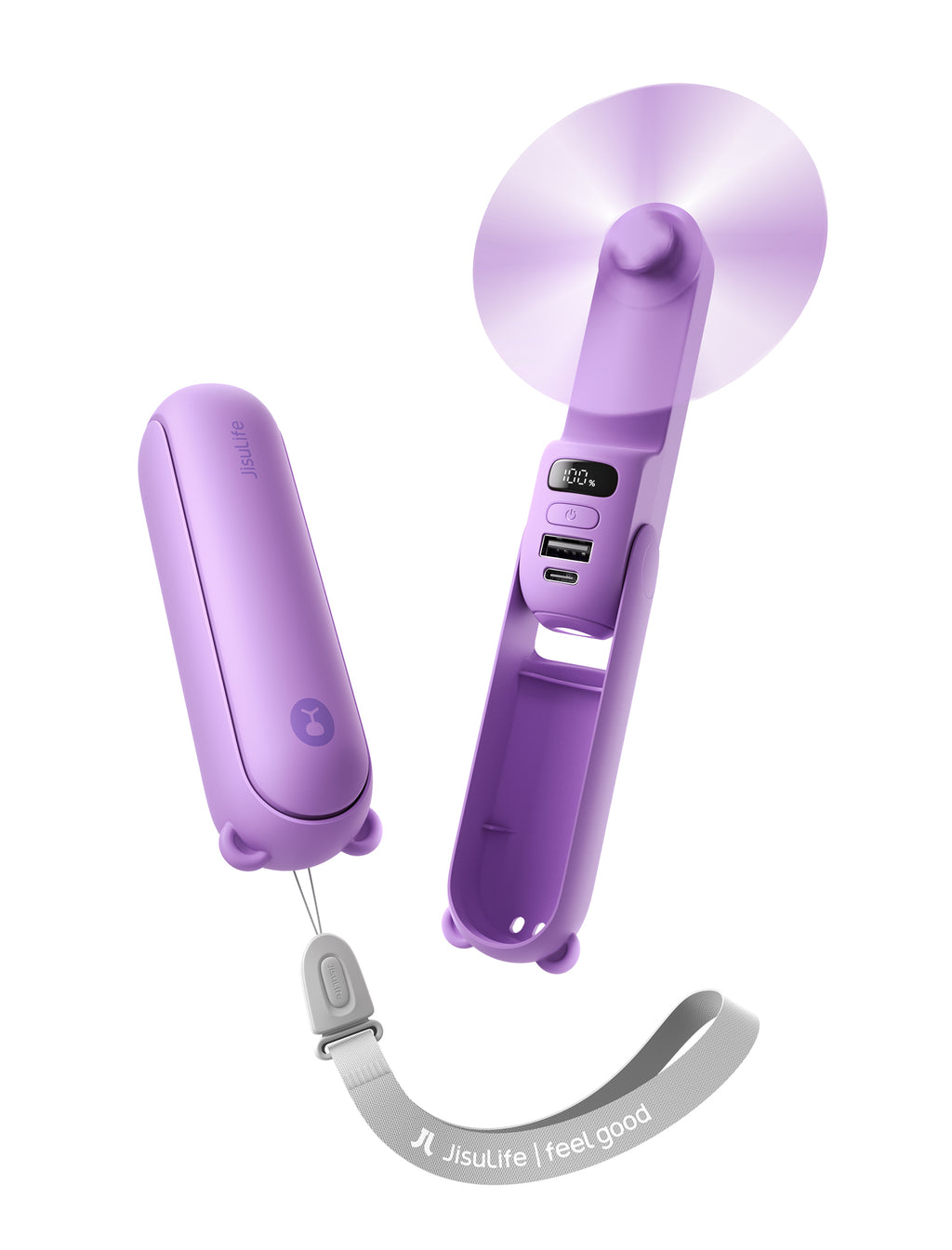 JISULIFE ventilateur à main F8S-Violet