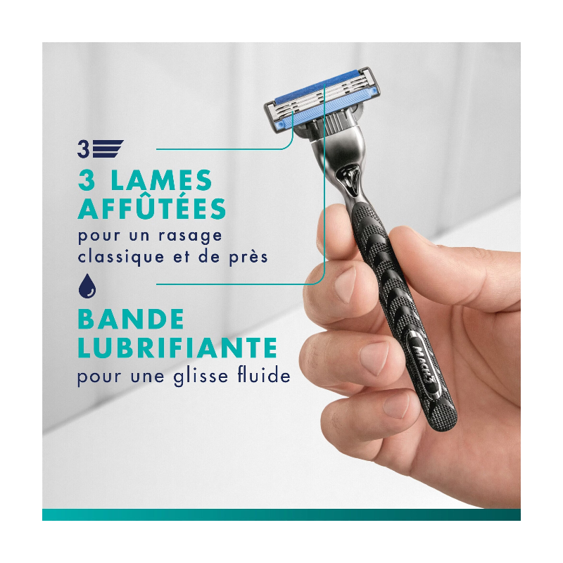 Gillette Mach3 - Cartouches de rasoir - Lot de 4