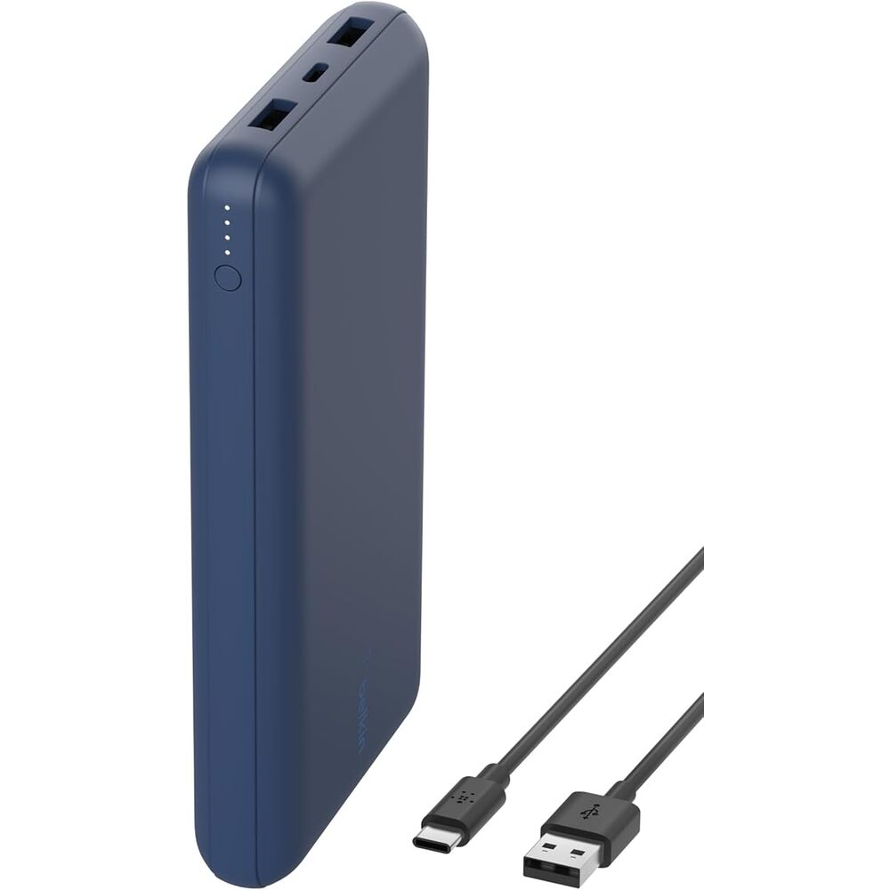 Belkin BoostCharge Batterie externe USB-A/USB-C 15 W - Bleu