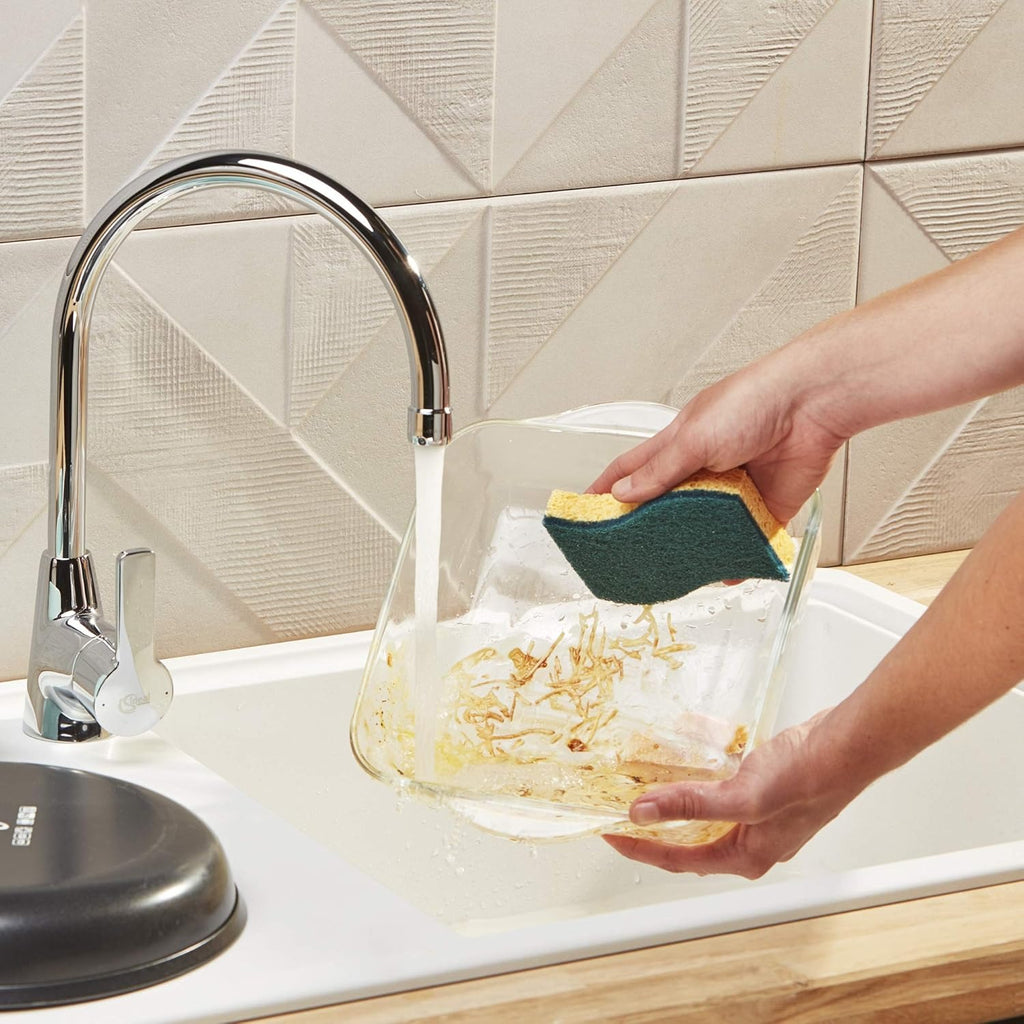 SPONTEX Éponges grattantes non abrasives 4x plus durables 3 éponges