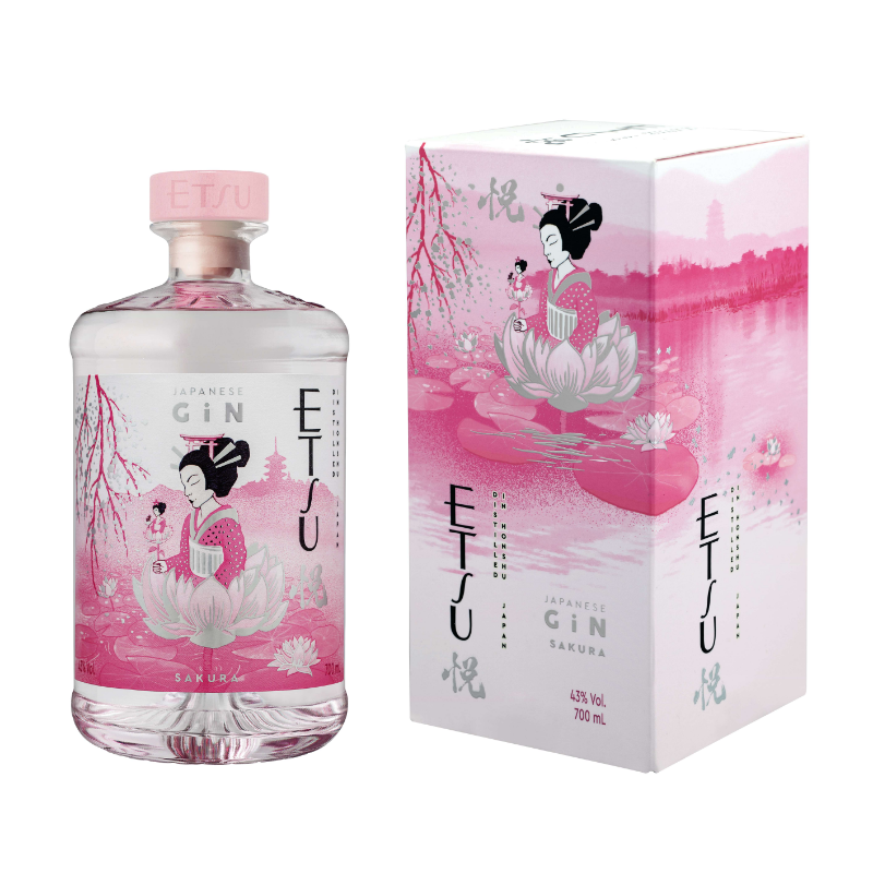 ETSU Gin au sakura 43 % - 70 cl
