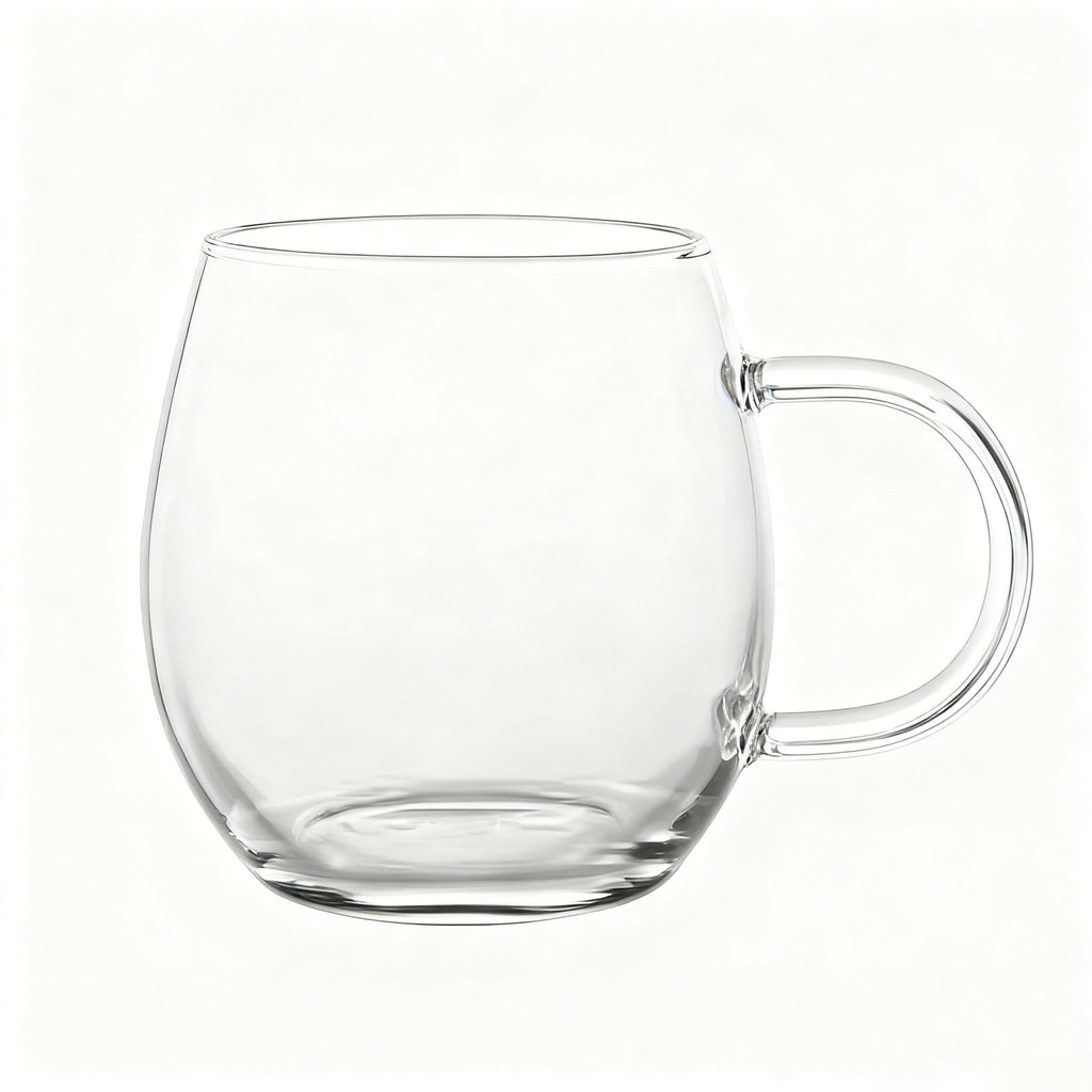 Ju7cer Tasse en verre transparente avec poignée verre à thé verre à boire verre à café 300 ml 1 pièce