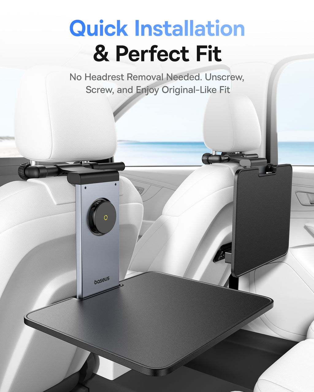 Baseus MagPro II Support de voiture polyvalent pour appuie-tête de siège
