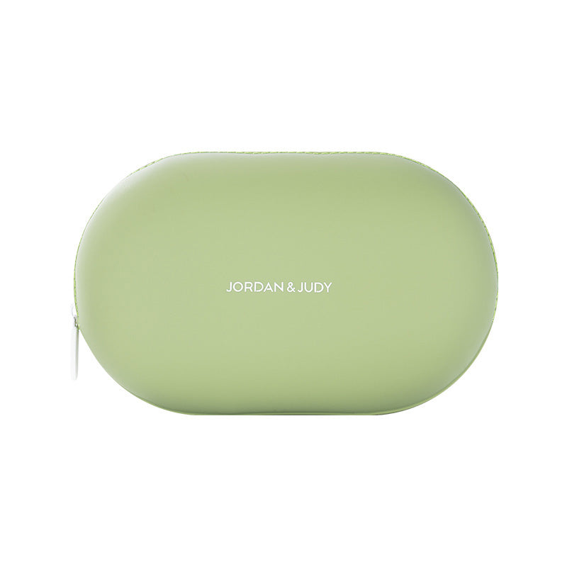 JORDAN&JUDY Trousse de lavage en silicone, sac de rangement imperméable, de grande capacité et portable, Vert