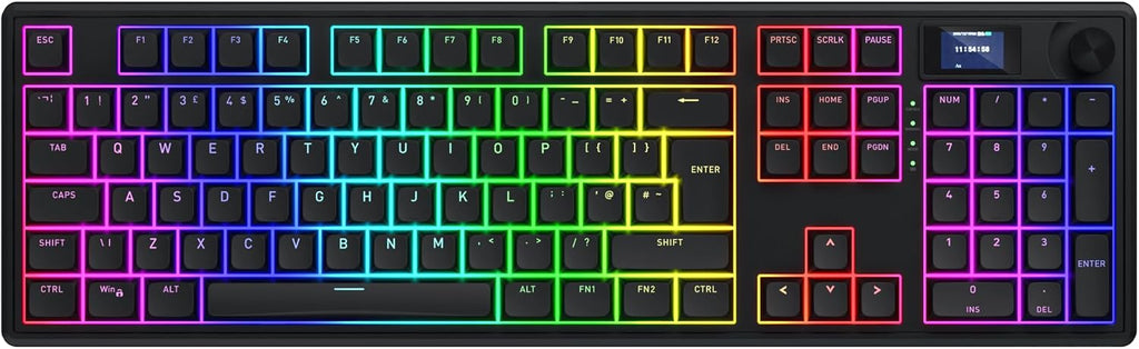Hator Clavier Gamer sans fil magnétique Skyfall 100 Pro RGB - AZERTY - Noir