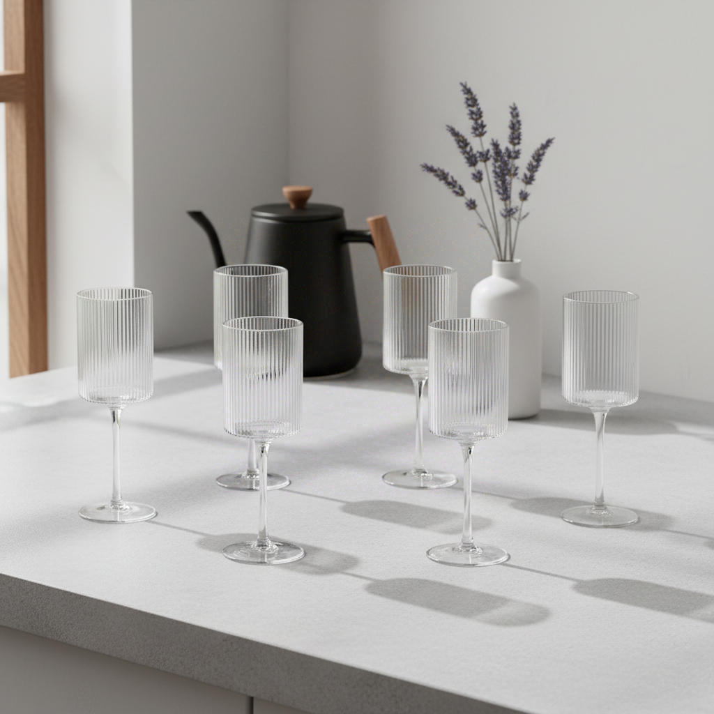 BJÖRN LINJE Lot de 6 verres à pied - 32 cl