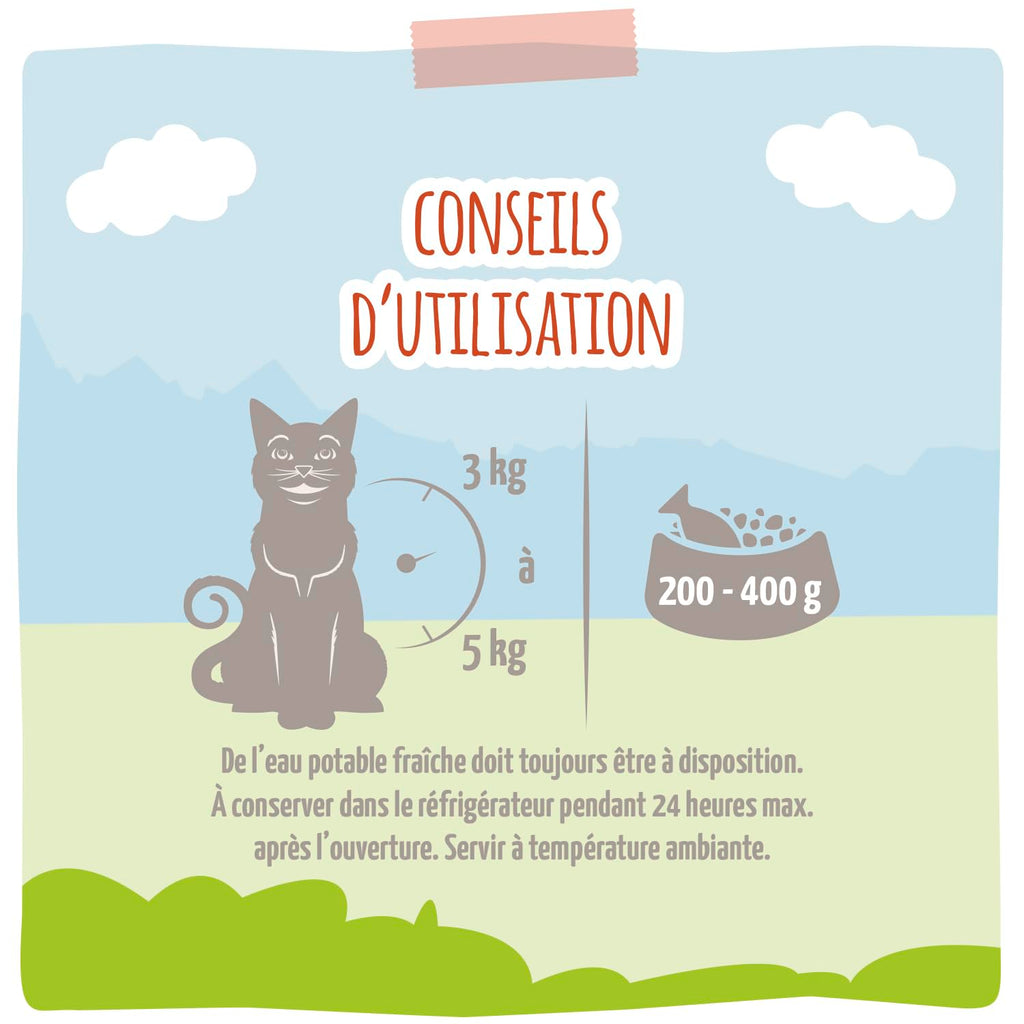 MjAMjAM [Peut être servi frais pour l’été] Aliment humide pour chat en gourde Gibier 300 g x 6