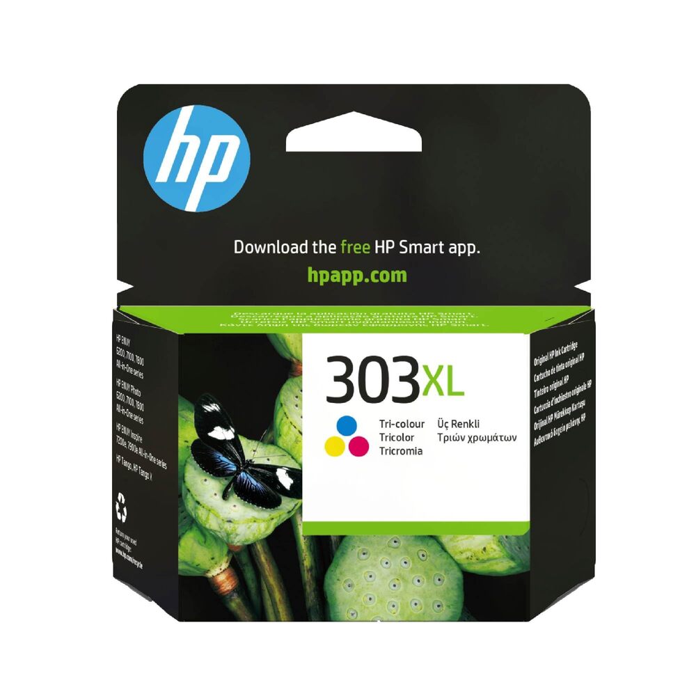 HP Cartouche d’encre d’origine 303XL Haut rendement Tricolore T6N03AE#UUS