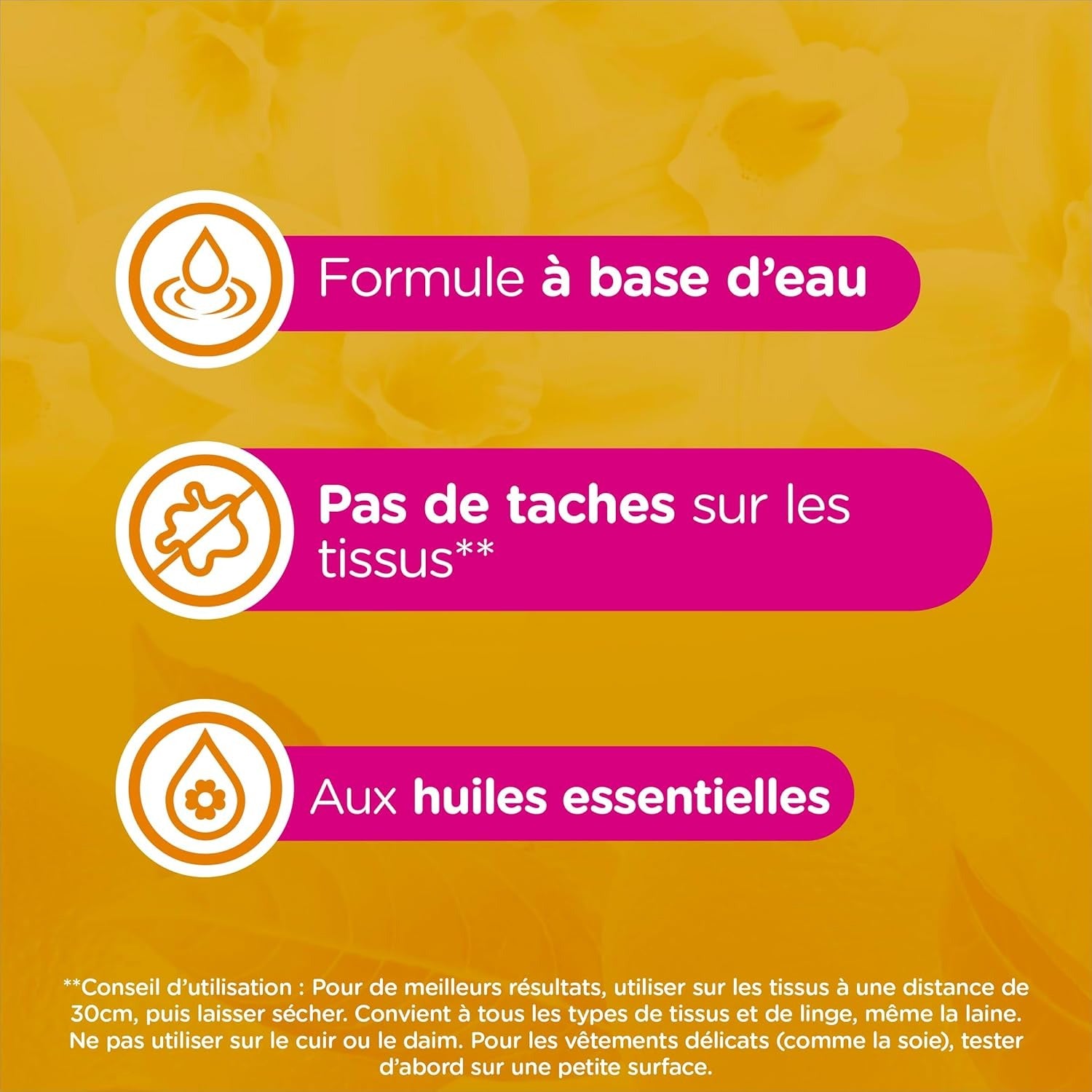 Soupline Brume de Fraîcheur Textile Vanille, Rafraîchissement Instantané entre les Lavages, 300 ml