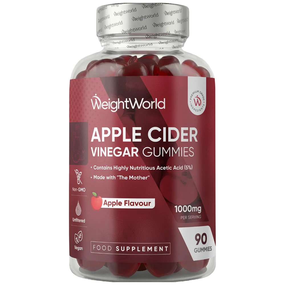 WeightWorld Vinaigre de cidre 1000 mg - 90 gommes