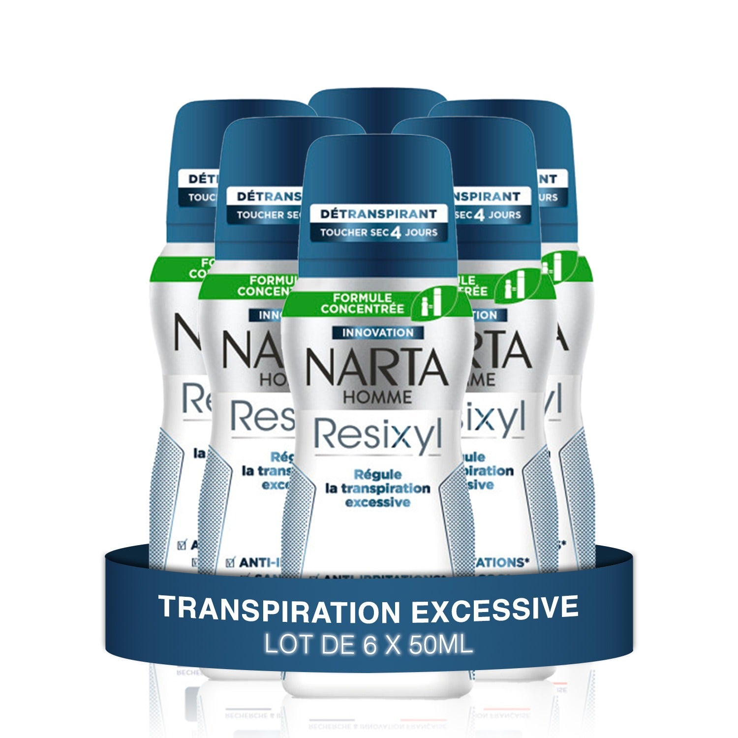 NARTA Resixyl Déodorant Aérosol Anti-Irritations Peaux Sensibles et Transpiration Excessive 100ml