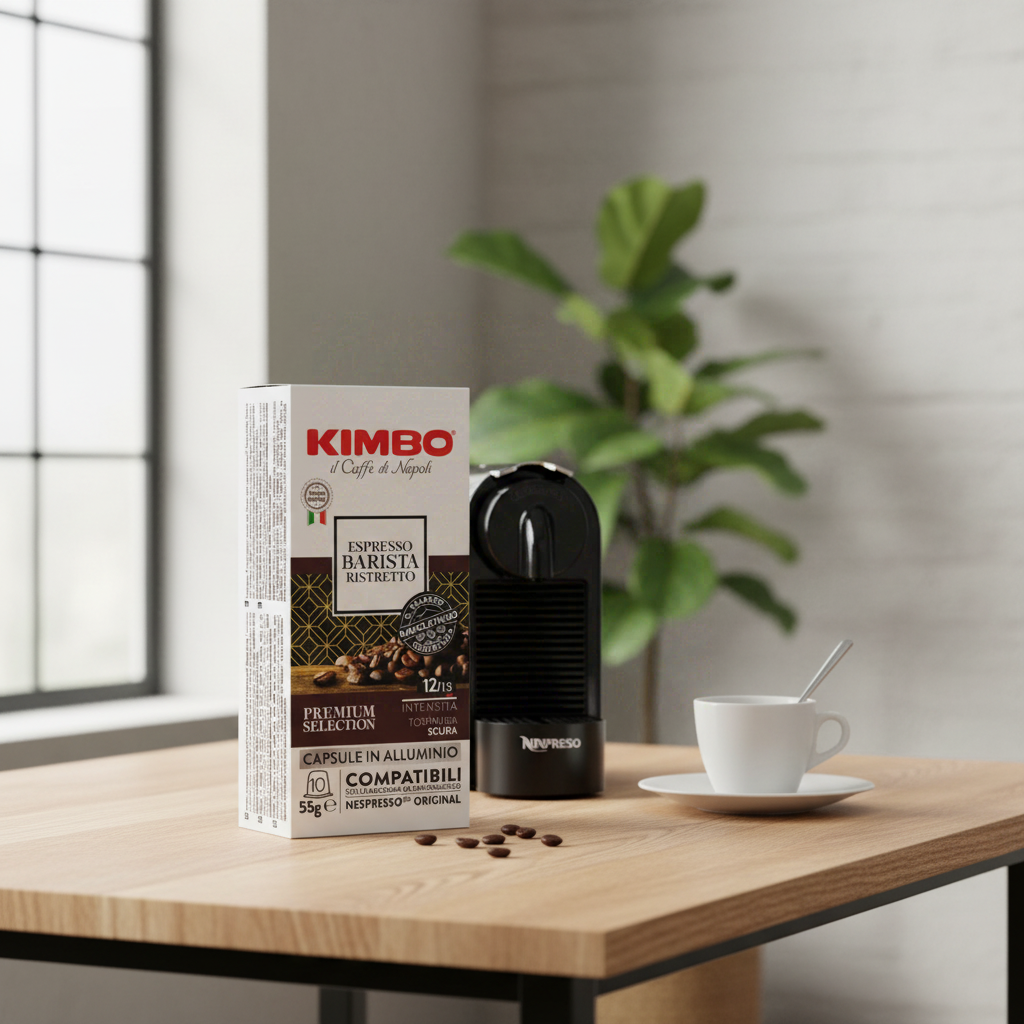 KIMBO Nespresso Capsules de café Espresso Barista Ristretto Intensité 12/13, 10 capsules, 55 g