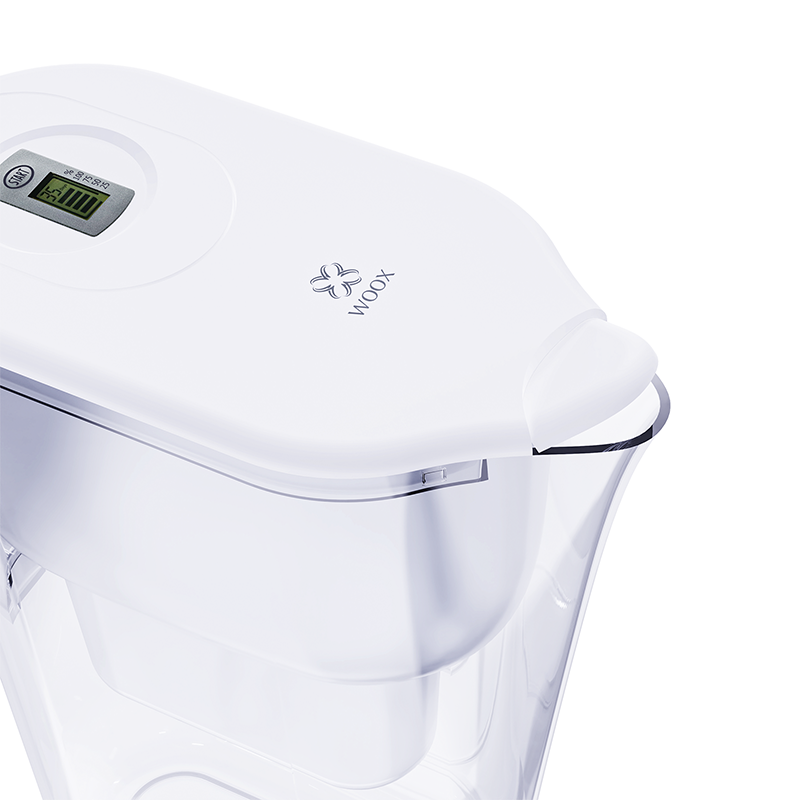 WOOX MX0200 Carafe filtrante 2,4 L avec affichage électronique et rappel de filtre 35 jours