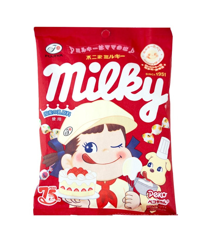 MILKY Bonbons à Mâcher Tendres Saveur Lait, Sachet de 100 g