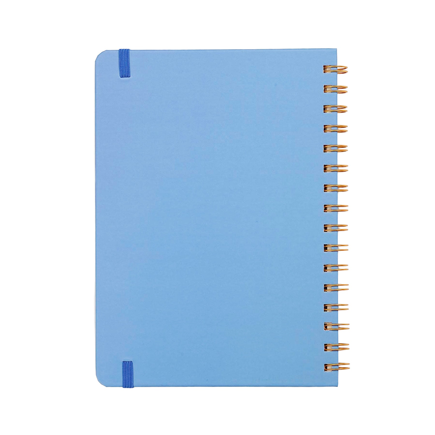 Jubiluu Carnet ligné A5 à spirales et couverture rigide - 96 feuilles (papier offset 100 g), avec bande élastique - Journal ligné crème classique pour écriture, école