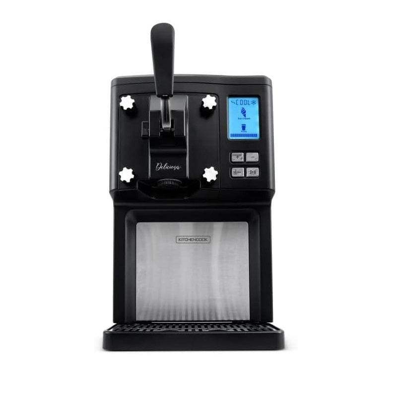 KITCHENCOOK Deliciosa - Sorbetière 3-en-1 de qualité semi-professionnelle