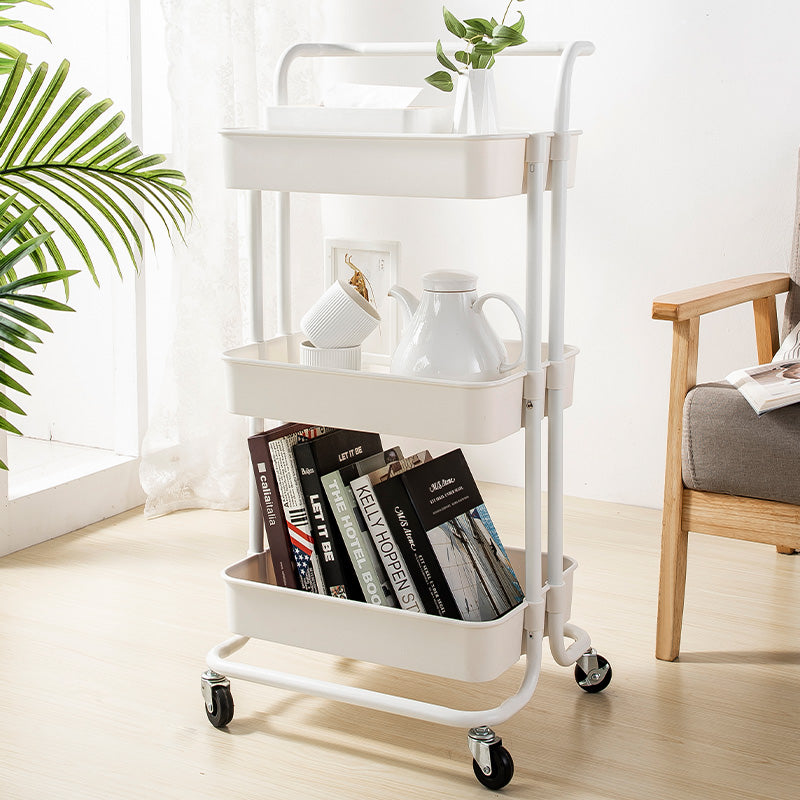 Maxcook Étagère de rangement 3 couches blanche MCWA982