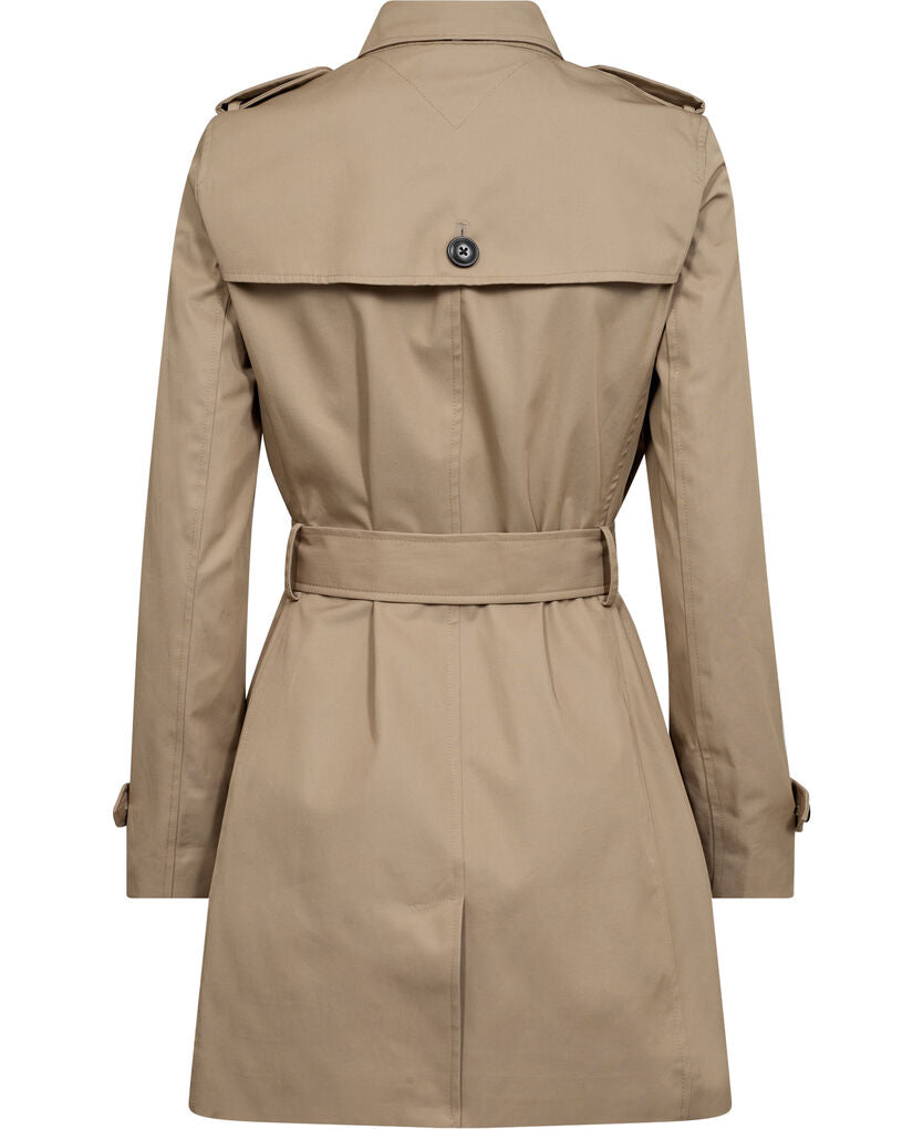 Tommy Hilfiger Trench Heritage à simple boutonnage beige - XXL
