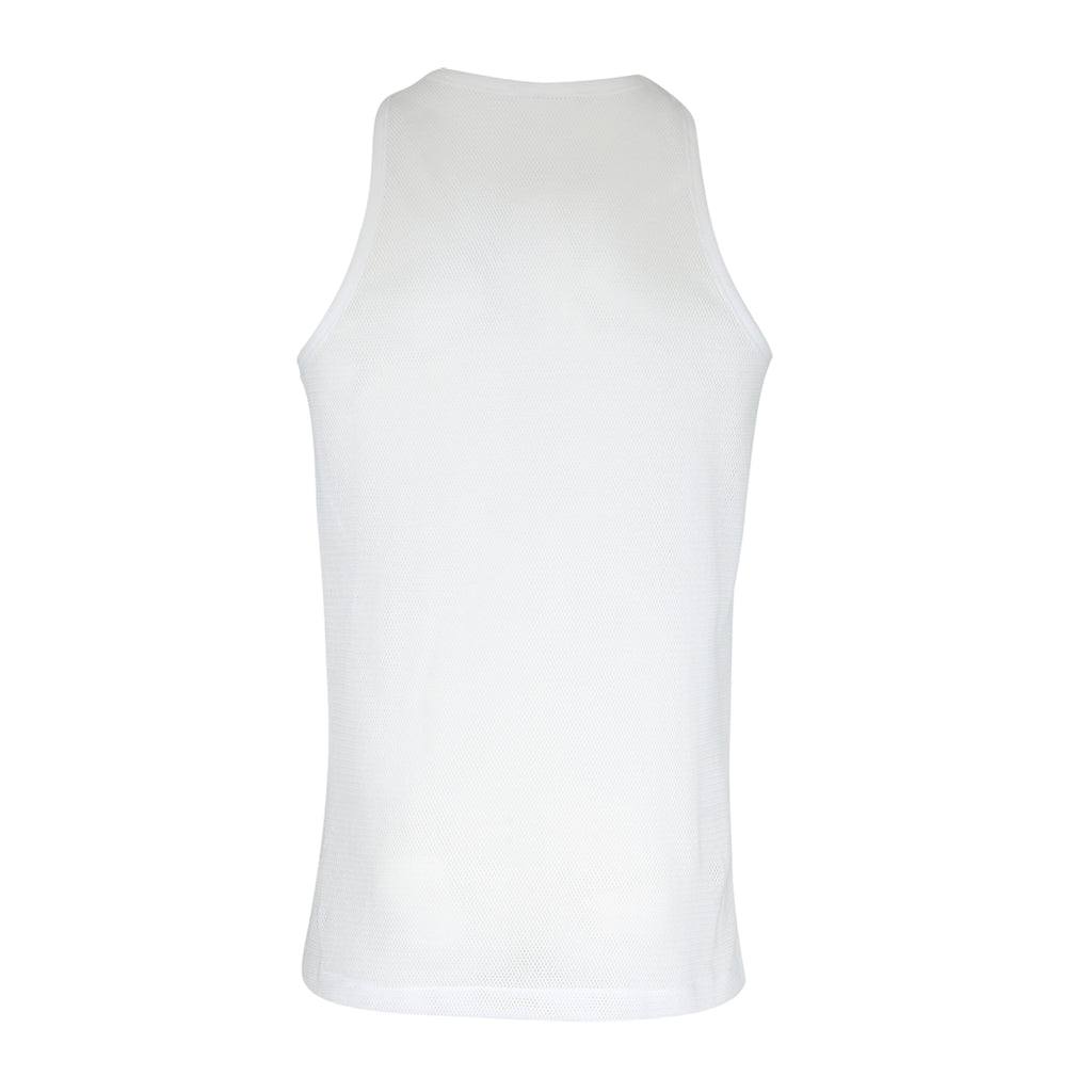 EMINENCE Débardeur homme maille aérée Pur Coton, Blanc