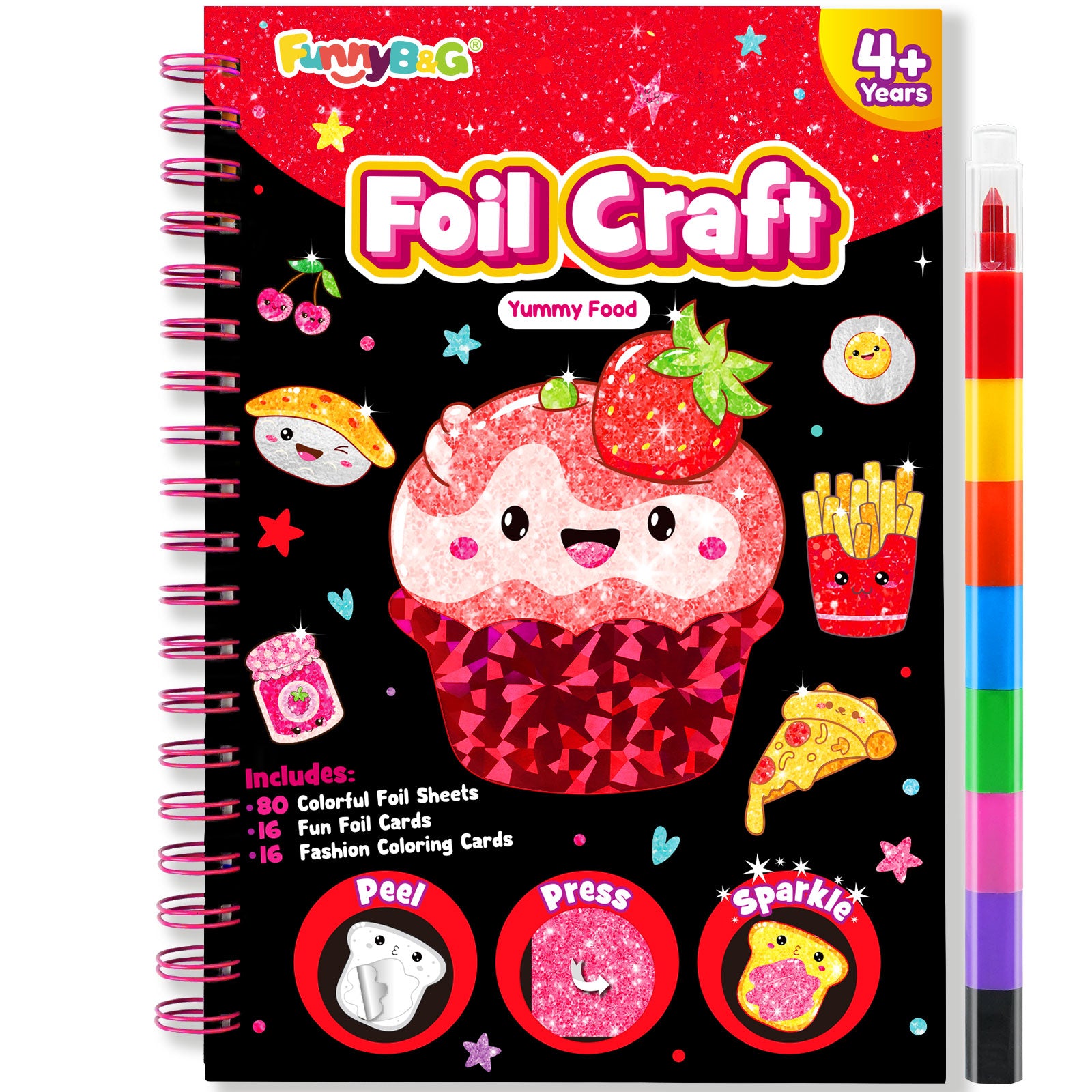 Kit de Création d'Art en Feuille Série Alimentation