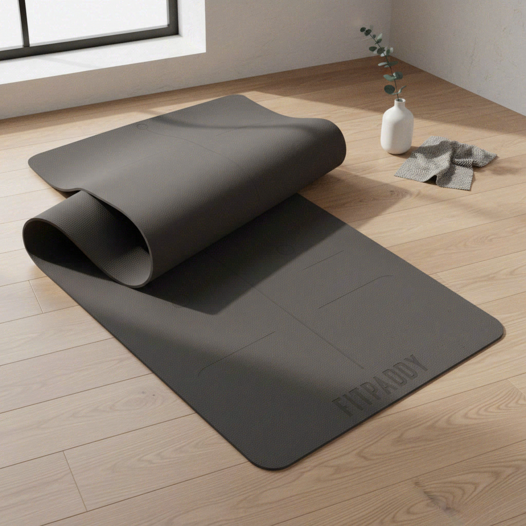 FITPADDY MAT01BL TPE Tapis de yoga 183 x 61 cm Noir