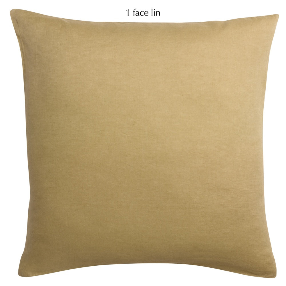Vivaraise Taie d'oreiller Linco Or 65 x 65 cm