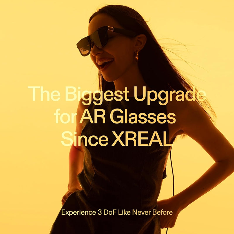 XREAL One lunettes de réalité augmentée avec puce X1, Lunettes de réalité étendue 3 DDL natifs, 147 po champ de vision 50°, Écran 120 Hz, Audio de renom, 3 réglages de transparence des verres
