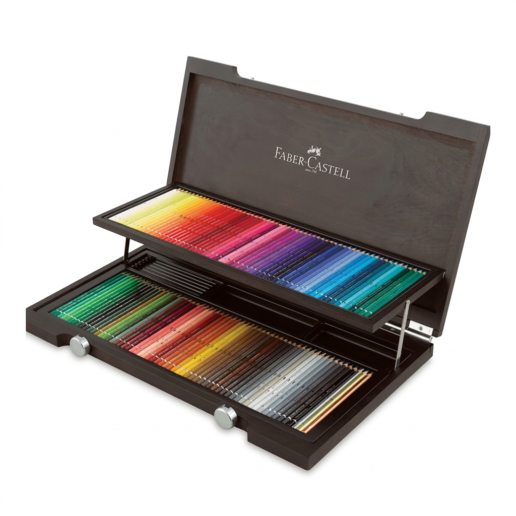 Faber-Castell Albrecht Dürer Crayons Aquarellables - Set de 120 Couleurs en Boîte en Bois