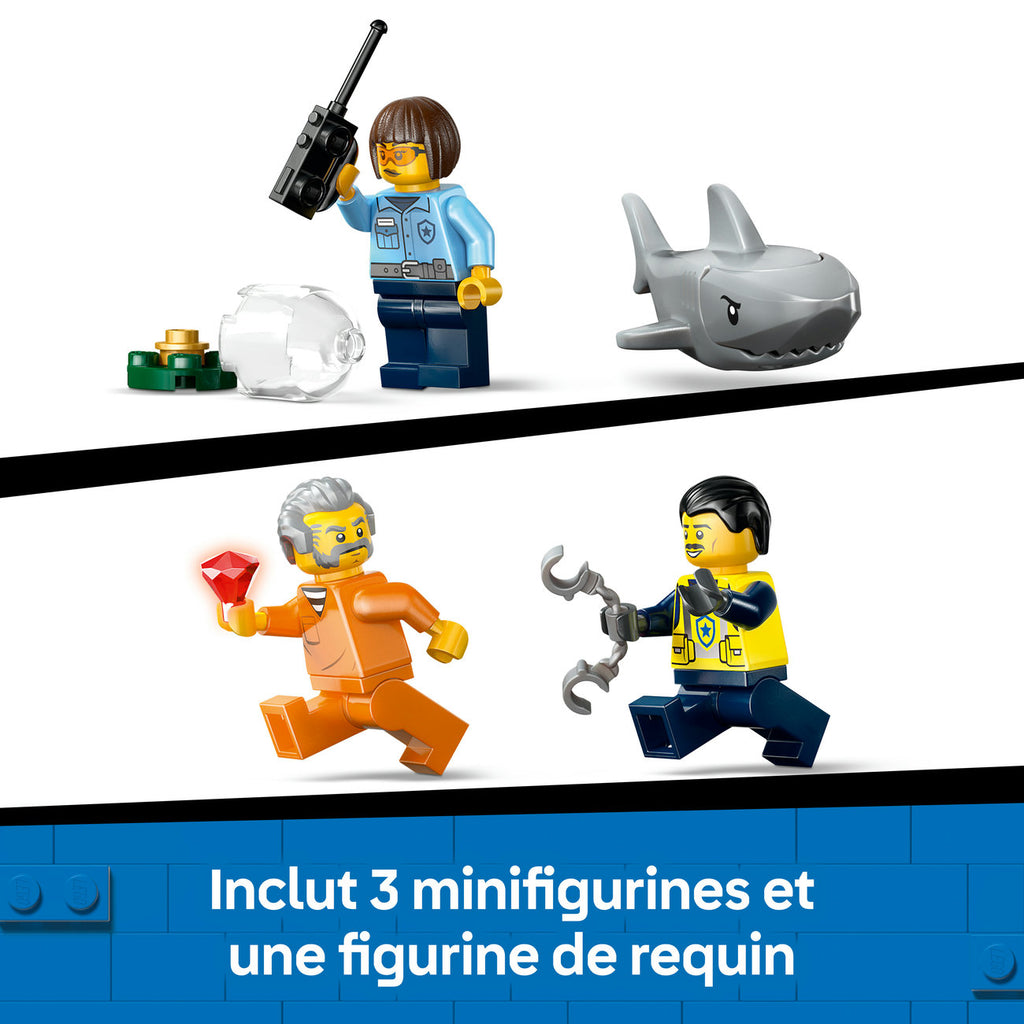 LEGO City 60456 La course-poursuite en bateau de police